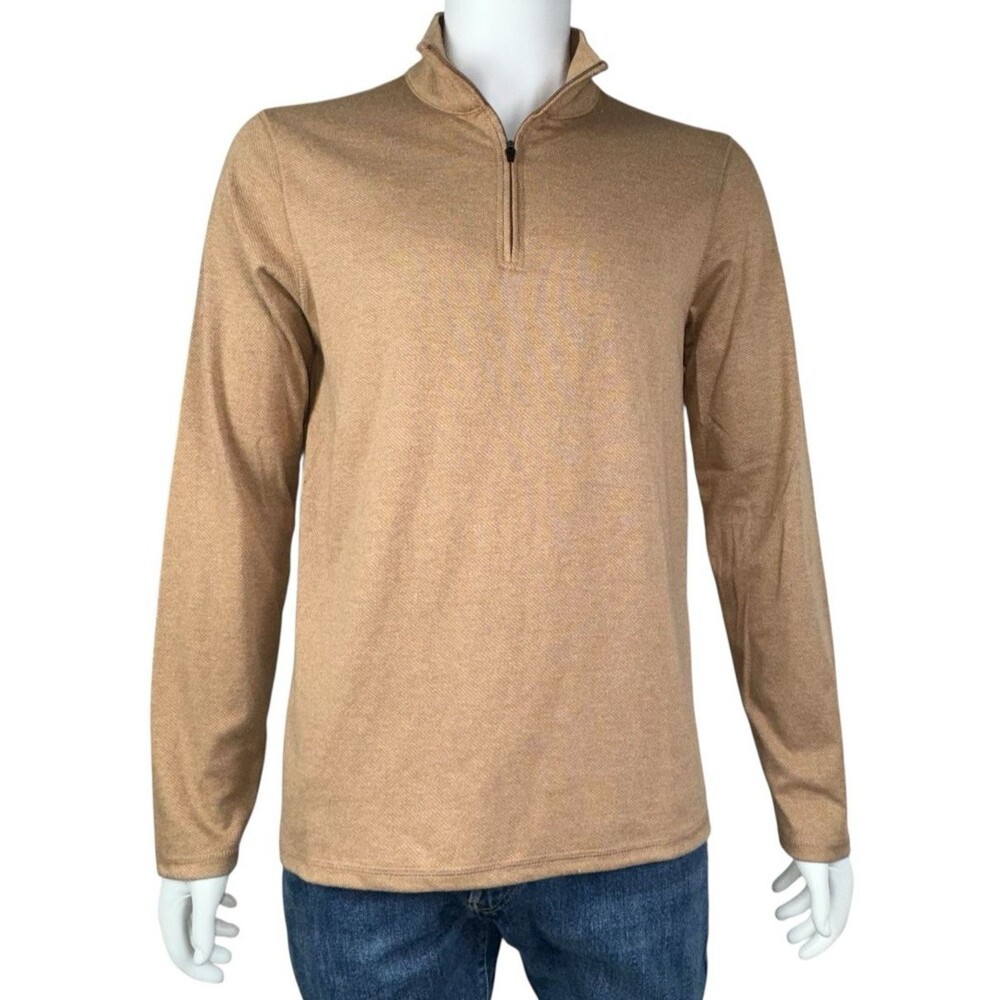 Taylor Vintage Mens Size Medium Shirt Pull Over Quarter Zip Long Sleeve New